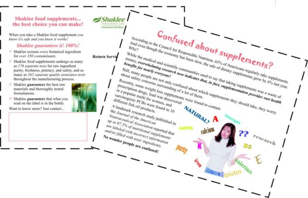 Confused about supplements? Postcard